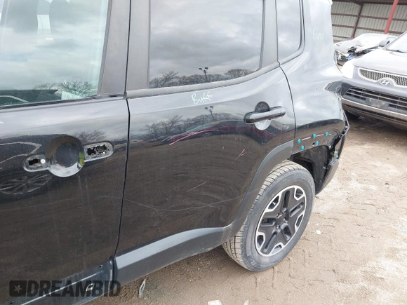 2017 Jeep Renegade Deserthawk with VIN ZACCJBCB4HPE77734, listed as a IAAI auction lot 41951678 with 105,872 mi miles and . Bid and sale history available at DreamBid. Image 19.