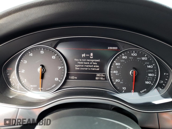 2016 Audi A6 2.0T Premium Plus with VIN WAUGFAFC2GN013122, listed as a Copart auction lot 41892863 with 80,116 mi miles. Bid and sale history available at carsss.com. Image 9.