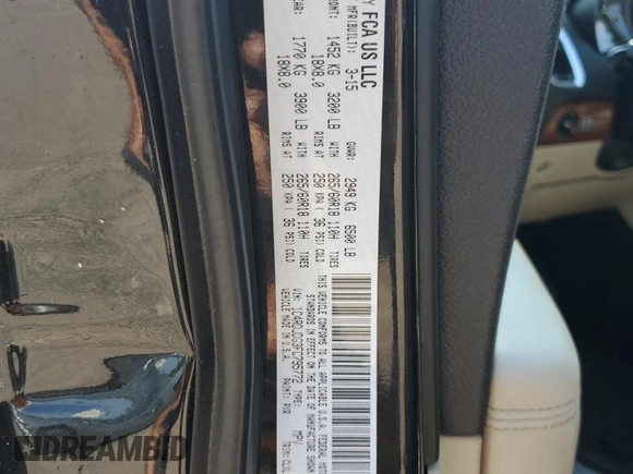 2015 Dodge Durango Limited z VIN 1C4RDJDG3FC795772, wystawiony jako Copart lot #62495435 z przebiegiem 127 584 mil mil oraz Szkoda całkowita • Salvage title. Historia ofert i sprzedaży dostępna na DreamBid. Obrazek 14.