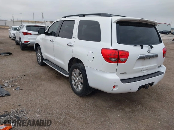 2008 Toyota Sequoia Limited with VIN 5TDBY68A38S018972, listed as a IAAI auction lot 42076036 with 208,053 mi miles and . Bid and sale history available at DreamBid. Image 3.