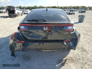 2024 Honda Civic Hatchback Sport with VIN 19XFL2H83RE029231, listed as a Copart auction lot 85481034 with 4,558 mi miles and Non Repairable. Bid and sale history available at carsss.com. Image 6.