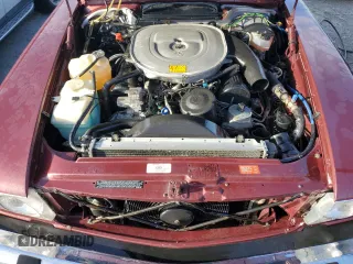 1987 Mercedes-Benz 560 560SL with VIN WDBBA48D0HA059591, listed as a Copart auction lot 76627544 with 57,059 mi miles and Non Repairable. Bid and sale history available at carsss.com. Image 11.