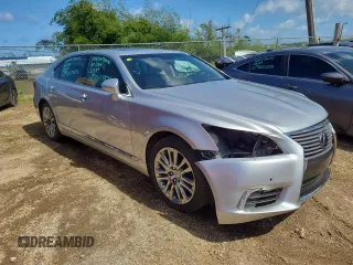2015 Lexus LS 460 L with VIN JTHGL5EFXF5055498, listed as a Copart auction lot 82579834 with 112,465 mi miles and Salvage title. Bid and sale history available at DreamBid. Image 4.