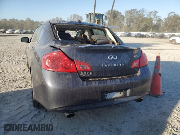 2011 Infiniti G25 x with VIN JN1DV6AR8BM654374, listed as a Copart auction lot 75913834 with Not provided miles and Salvage title. Bid and sale history available at DreamBid. Image 6.