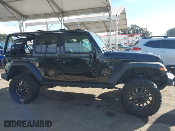 2021 Jeep Wrangler Unlimited Sport S with VIN 1C4HJXDN3MW681403, listed as a IAAI auction lot 41616298 with 40,526 mi miles and . Bid and sale history available at DreamBid. Image 12.