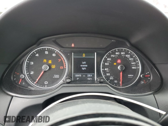 2013 Audi Q5 Premium Plus with VIN WA1LFAFP1DA051958, listed as a Copart auction lot 59240815 with 130,470 mi miles and Salvage title. Bid and sale history available at DreamBid. Image 9.