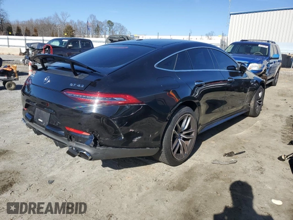 2021 Mercedes-Benz AMG GT 43 with VIN W1K7X5KB9MA037608, listed as a Copart auction lot 43580925 with 70,245 mi miles and Clean title. Bid and sale history available at DreamBid. Image 3.