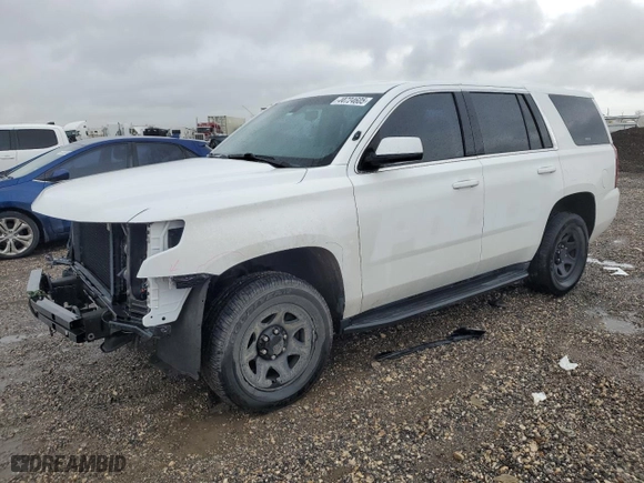 2020 Chevrolet Tahoe Commercial with VIN 1GNLCDEC3LR161867, listed as a Copart auction lot 44724605 with 58,387 mi miles and Salvage Title. Bid and sale history available at carsss.com. Image 1.