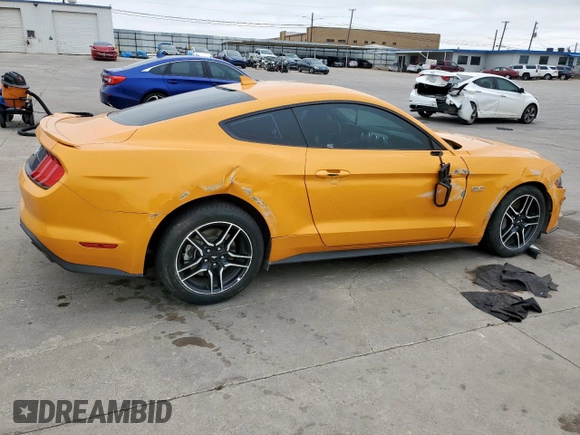 2022 Ford Mustang GT with VIN 1FA6P8CF7N5106241, listed as a Copart auction lot 51381095 with 60,264 mi miles and Salvage title. Bid and sale history available at DreamBid. Image 3.