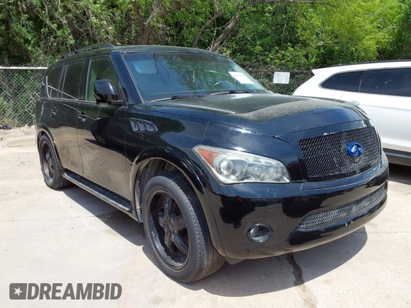 2012 Infiniti QX56 7-passenger with VIN JN8AZ2NFXC9519144, listed as a IAAI auction lot 42061647 with Not Provided miles and . Bid and sale history available at DreamBid. Image 1.