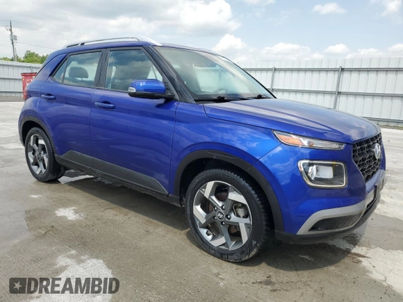 2022 Hyundai Venue SEL with VIN KMHRC8A32NU164853, listed as a Copart auction lot 60808645 with 61,257 mi miles and Clean title. Bid and sale history available at DreamBid. Image 4.