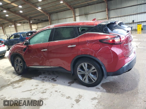 2019 Nissan Murano SL with VIN 5N1AZ2MS9KN130362, listed as a Copart auction lot 51169965 with 70,562 mi miles and Salvage Title. Bid and sale history available at DreamBid. Image 2.