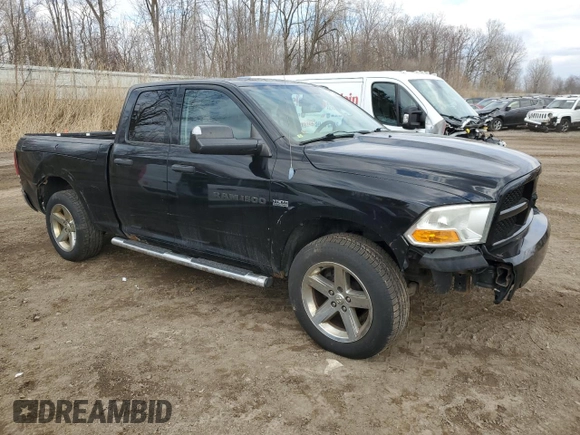 2012 Ram 1500 Express with VIN 1C6RD7FT3CS178748, listed as a Copart auction lot 50822085 with 189,684 mi miles and Clean title. Bid and sale history available at DreamBid. Image 4.