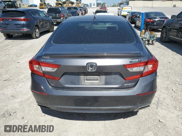 2018 Honda Accord Sedan Sport 1.5T with VIN 1HGCV1F37JA166146, listed as a Copart auction lot 52901905 with 130,509 mi miles and Salvage Title. Bid and sale history available at carsss.com. Image 6.