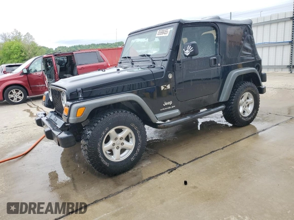 2006 Jeep Wrangler X with VIN 1J4FA39SX6P719070, listed as a Copart auction lot 55598455 with 110,741 mi miles and Salvage title. Bid and sale history available at DreamBid. Image 1.
