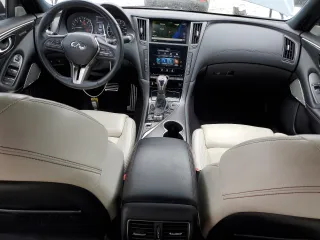 2021 Infiniti Q50 Red Sport 400 with VIN JN1FV7DPXMM850635, listed as a Copart auction lot 88910655 with 29,237 mi miles and Salvage Title. Bid and sale history available at DreamBid. Image 8.