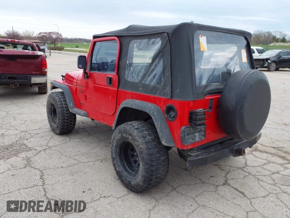 2000 Jeep Wrangler Sport with VIN 1J4FA49S7YP713672, listed as a IAAI auction lot 41924814 with 172,688 mi miles. Bid and sale history available at carsss.com. Image 3.