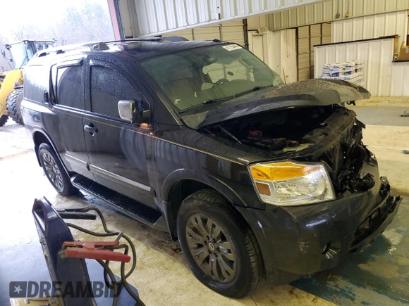 2015 Nissan Armada Platinum z VIN 5N1BA0NFXFN620977, wystawiony jako Copart lot #47793445 z przebiegiem 172 514 mil mil oraz Szkoda całkowita • Salvage title. Historia ofert i sprzedaży dostępna na DreamBid. Obrazek 4.
