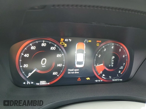 2019 Volvo S60 Momentum with VIN 7JRA22TK5KG001244, listed as a Copart auction lot 44269295 with 36,891 mi miles and Salvage Title. Bid and sale history available at carsss.com. Image 9.