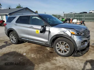 2022 Ford Explorer Limited with VIN 1FMSK8FHXNGA22256, listed as a Copart auction lot 55869995 with 102,919 mi miles and Salvage title. Bid and sale history available at DreamBid. Image 4.