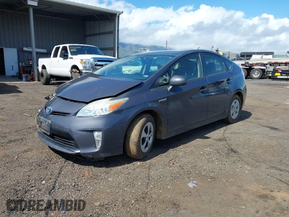 2012 Toyota Prius One with VIN JTDKN3DU3C1541390, listed as a IAAI auction lot 41492260 with 134,530 mi miles. Bid and sale history available at carsss.com. Image 2.