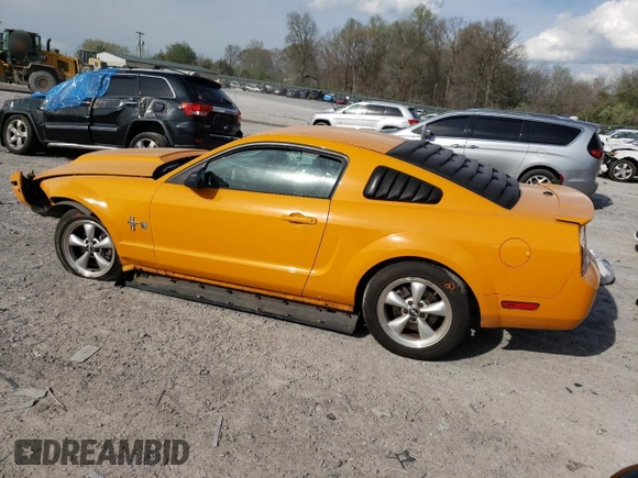 2007 Ford Mustang Deluxe with VIN 1ZVFT80N075259366, listed as a Copart auction lot 51644135 with Not Provided miles and Salvage Title. Bid and sale history available at carsss.com. Image 2.