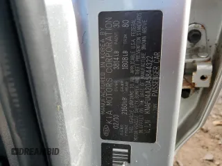 2010 Kia Forte EX with VIN KNAFU4A20A5844322, listed as a Copart auction lot 72323904 with 114,613 mi miles and Salvage Title. Bid and sale history available at carsss.com. Image 12.