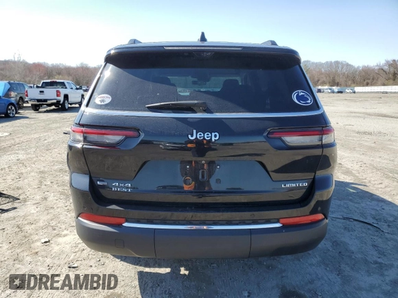 2021 Jeep Grand Cherokee Limited with VIN 1C4RJKBG8M8133283, listed as a Copart auction lot 52646695 with 30,442 mi miles and Salvage Title. Bid and sale history available at DreamBid. Image 6.