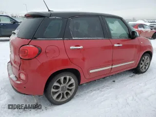 2014 FIAT 500L Lounge with VIN ZFBCFACHXEZ024704, listed as a Copart auction lot 43133285 with 111,279 mi miles and Salvage Title. Bid and sale history available at carsss.com. Image 3.