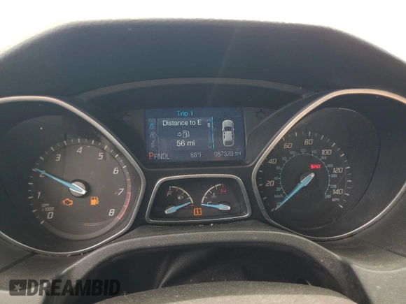 2013 Ford Focus SE with VIN 1FADP3K24DL370018, listed as a Copart auction lot 52604585 with 87,329 mi miles and Clean Title. Bid and sale history available at carsss.com. Image 9.