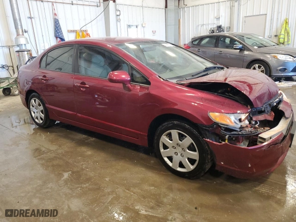 2007 Honda Civic Sdn LX with VIN 1HGFA16587L107632, listed as a Copart auction lot 49968765 with 111,051 mi miles and Clean Title. Bid and sale history available at carsss.com. Image 4.