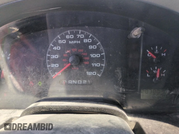 2008 Ford F-150 XL with VIN 1FTRF12208KE16642, listed as a Copart auction lot 55553075 with 283,801 mi miles and Clean title. Bid and sale history available at DreamBid. Image 9.