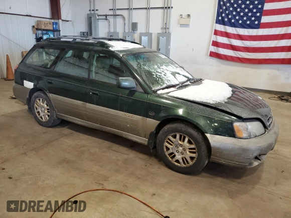 2002 Subaru Legacy Outback L.L. Bean with VIN 4S3BH806X27632535, listed as a Copart auction lot 85776294 with 298,022 mi miles and Salvage title. Bid and sale history available at DreamBid. Image 4.
