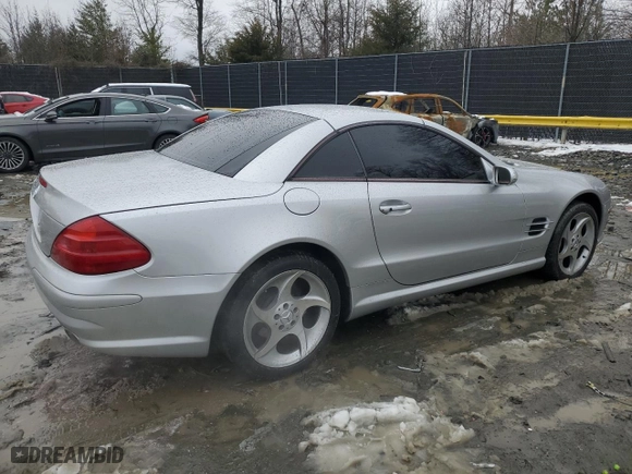 2005 Mercedes-Benz SL-Class 5.0L with VIN WDBSK75F25F104159, listed as a Copart auction lot 44985265 with 69,347 mi miles and Salvage Title. Bid and sale history available at carsss.com. Image 3.