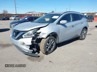 2018 Nissan Murano S with VIN 5N1AZ2MG2JN135283, listed as a IAAI auction lot 41707260 with 137,732 mi miles and . Bid and sale history available at DreamBid. Image 2.