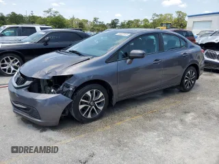 2015 Honda Civic EX with VIN 19XFB2F86FE008181, listed as a Copart auction lot 55207415 with 131,178 mi miles and Salvage Title. Bid and sale history available at DreamBid. Image 1.