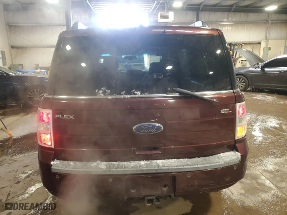 2010 Ford Flex SEL with VIN 2FMGK5CC6ABA42616, listed as a Copart auction lot 85689894 with 158,297 mi miles and Salvage Title. Bid and sale history available at carsss.com. Image 6.