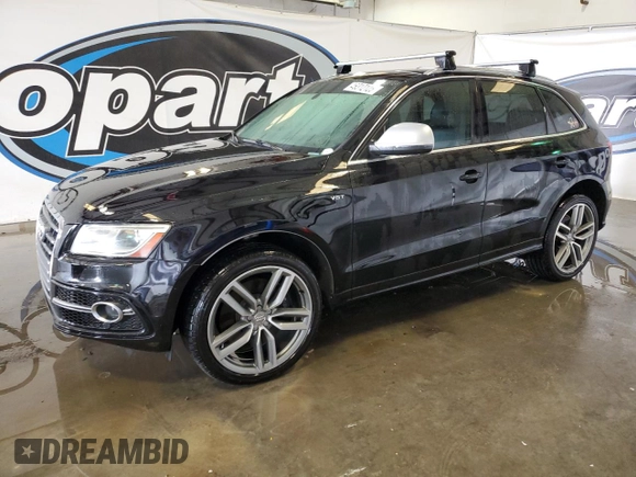2014 Audi SQ5 Premium Plus z VIN WA1CGAFP8EA057710, wystawiony jako Copart lot #46312125 z przebiegiem 161 095 mil mil oraz Szkoda całkowita • Salvage title. Historia ofert i sprzedaży dostępna na DreamBid. Obrazek 1.