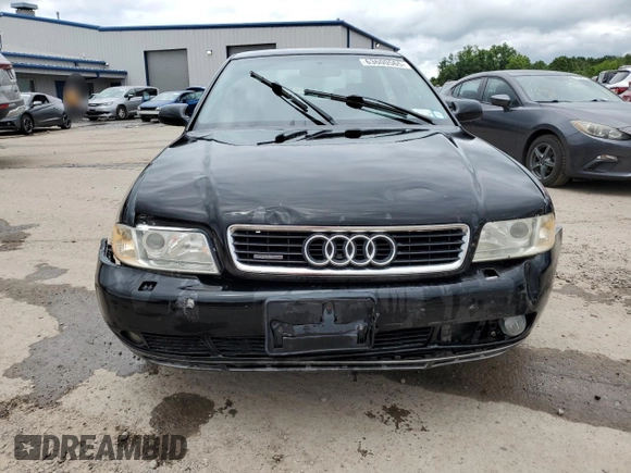 2001 Audi A4 with VIN WAUDC68D31A138398, listed as a Copart auction lot 63600565 with 224,204 mi miles and Salvage title. Bid and sale history available at DreamBid. Image 5.