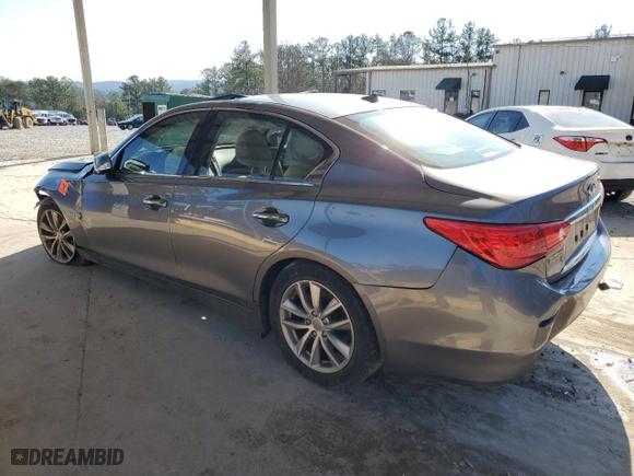 2016 Infiniti Q50 3.0t Premium with VIN JN1EV7AP5GM302921, listed as a Copart auction lot 86820974 with 0 mi miles and Salvage Title. Bid and sale history available at carsss.com. Image 2.