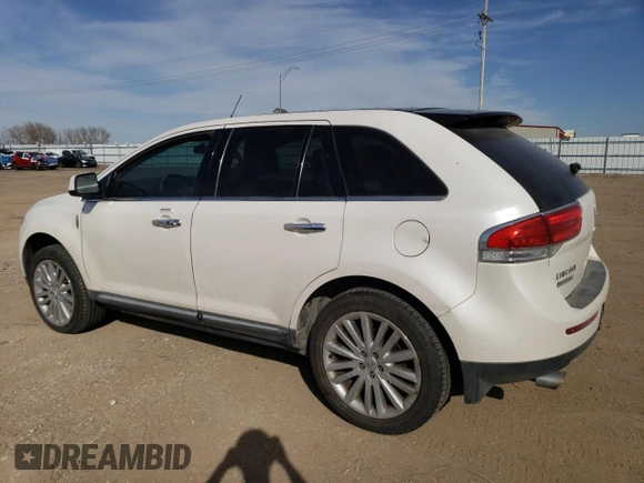 2011 Lincoln MKX with VIN 2LMDJ8JK1BBJ17763, listed as a Copart auction lot 48545565 with 131,032 mi miles and Salvage Title. Bid and sale history available at DreamBid. Image 2.