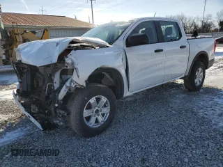 2024 Ford Ranger XL with VIN 1FTER4BHXRLE19815, listed as a Copart auction lot 43985445 with 34,304 mi miles and Salvage Title. Bid and sale history available at carsss.com. Image 1.