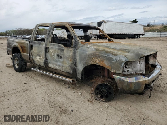 2004 Ford F-350 XL with VIN 1FTSW31PX4EA85099, listed as a Copart auction lot 48796985 with Not Provided miles and Salvage Title. Bid and sale history available at DreamBid. Image 4.