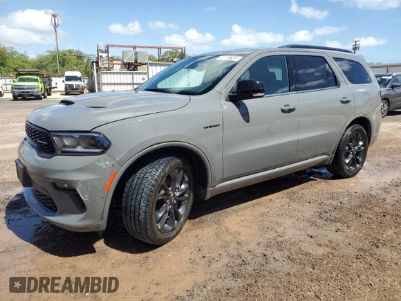 2023 Dodge Durango R/T Plus z VIN 1C4SDHCT3PC634669, wystawiony jako Copart lot #48601745 z przebiegiem 14 507 mil mil oraz Czysty tytuł • Clean title. Historia ofert i sprzedaży dostępna na DreamBid. Obrazek 1.