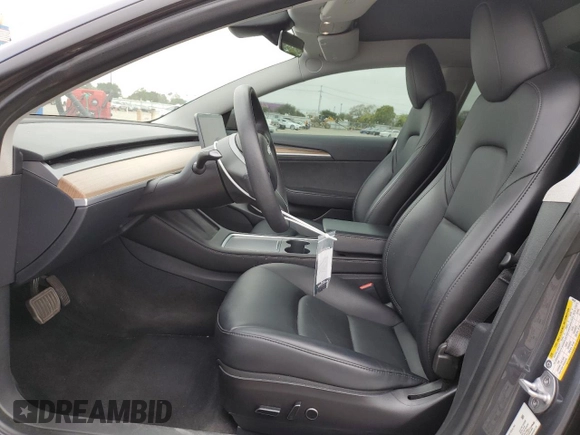 2023 Tesla Model 3 with VIN 5YJ3E1EA7PF598489, listed as a Copart auction lot 53868775 with 29,822 mi miles and Salvage Title. Bid and sale history available at carsss.com. Image 7.
