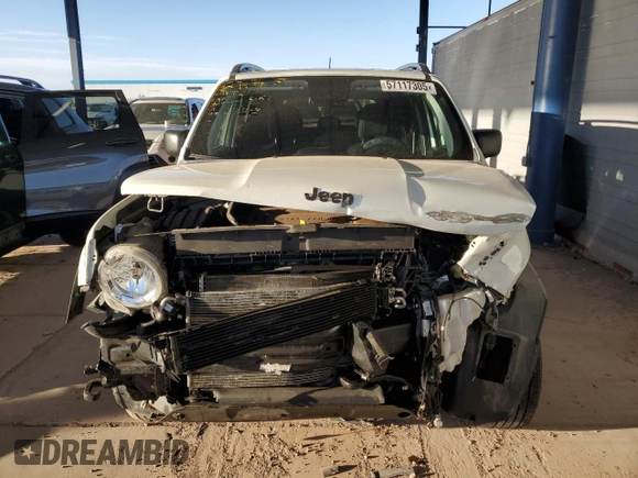 2018 Jeep Renegade Sport с VIN ZACCJBAB7JPH25662, выставлен на аукционе Copart как лот 57117305 с пробегом 69 093 миль миль и Списание • Salvage title. История ставок и продаж доступна на DreamBid. Изображение 5.