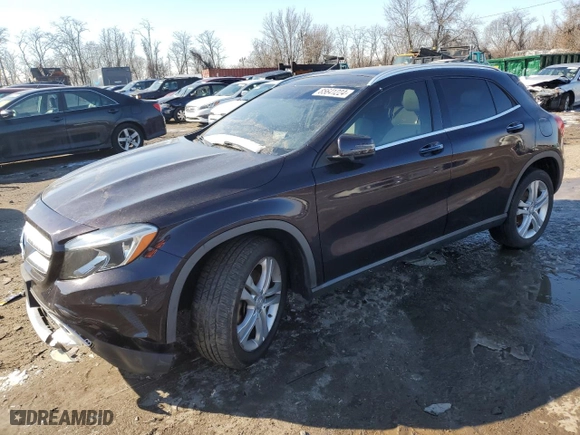 2015 Mercedes-Benz GLA-Class GLA 250 with VIN WDCTG4GB1FJ121415, listed as a Copart auction lot 85641224 with 80,599 mi miles and Salvage Title. Bid and sale history available at carsss.com. Image 1.