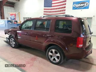 2012 Honda Pilot EX-L with VIN 5FNYF4H75CB051722, listed as a Copart auction lot 51351205 with 91,520 mi miles and Salvage Title. Bid and sale history available at DreamBid. Image 2.