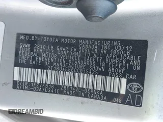 2012 Toyota Corolla L with VIN 2T1BU4EE6CC815435, listed as a IAAI auction lot 41316306 with 122,150 mi miles. Bid and sale history available at carsss.com. Image 9.