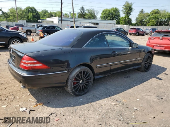 2001 Mercedes-Benz CL AMG z VIN WDBPJ73J61A011135, wystawiony jako Copart lot #59703305 z przebiegiem Nie podano mil oraz Czysty tytuł • Clean title. Historia ofert i sprzedaży dostępna na DreamBid. Obrazek 3.